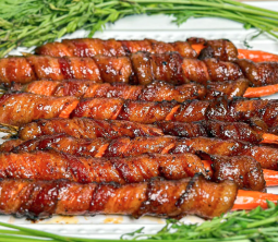 bacon wrapped carrots